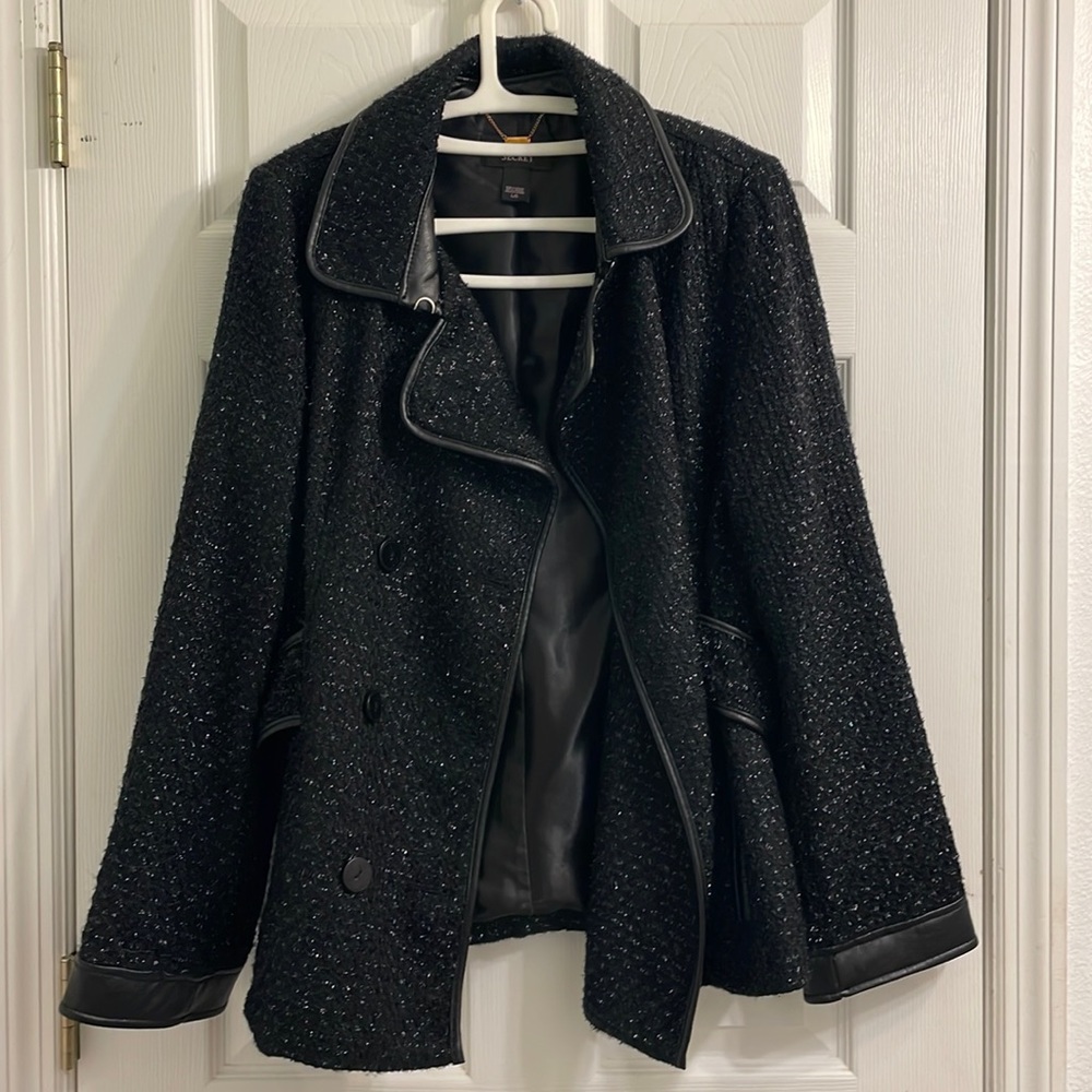 Sparkly Black Victoria’s Secret Coat